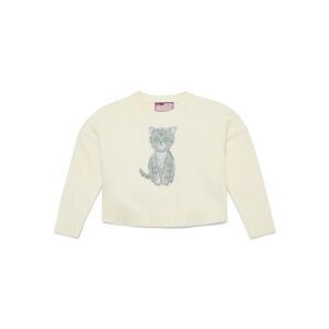 Weekend Academy Girls Pullover Graphic Print Sweater Cat